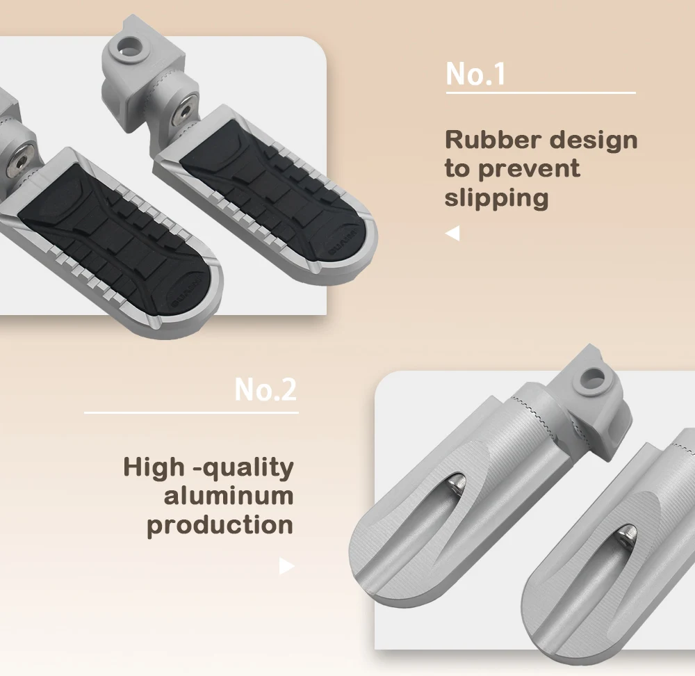 For 790 890 1050 1090 1190 1290 Adventure Motorcycle Front Footrest Adjustable Extend Lowering Foot Pegs Rotatable FootPegs Rest 6