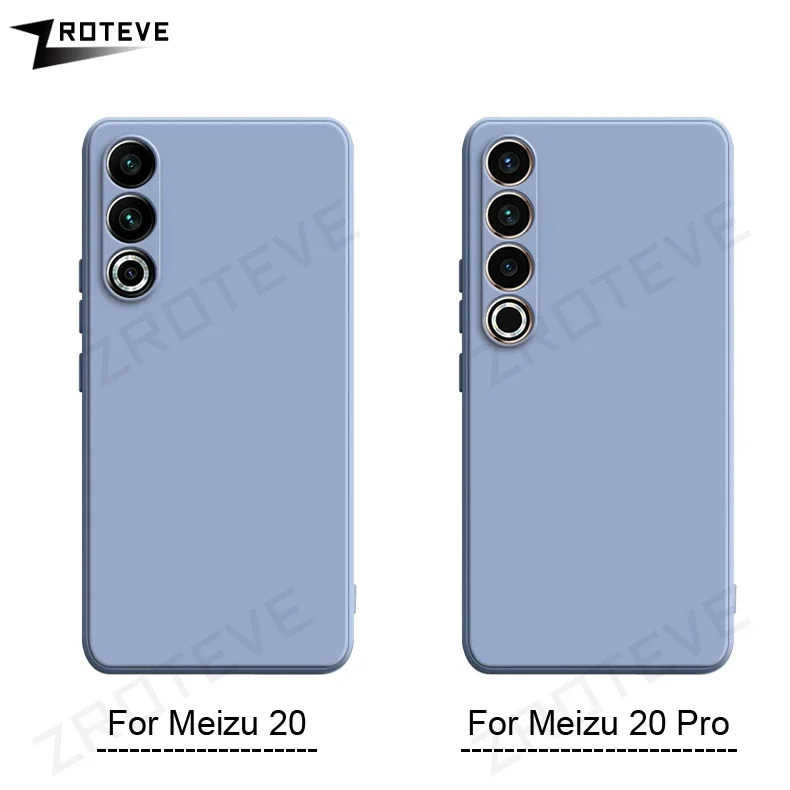 For Meizu20 Pro Case ZROTEVE Original Soft Liquid Silicone Cover For Meizu 20 18 S X 18S 18X Meizu18 Pro Shockproof Phone Cases