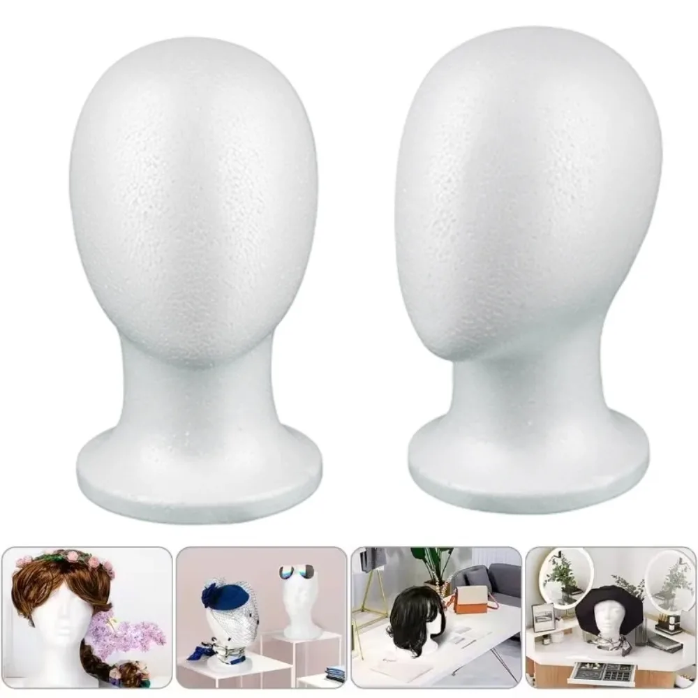 Male and Female Foam Manikin Heads for Wig Display: Styling, Hairstyle, Hats and Accessories - Suitable for Salons and Travel image 4