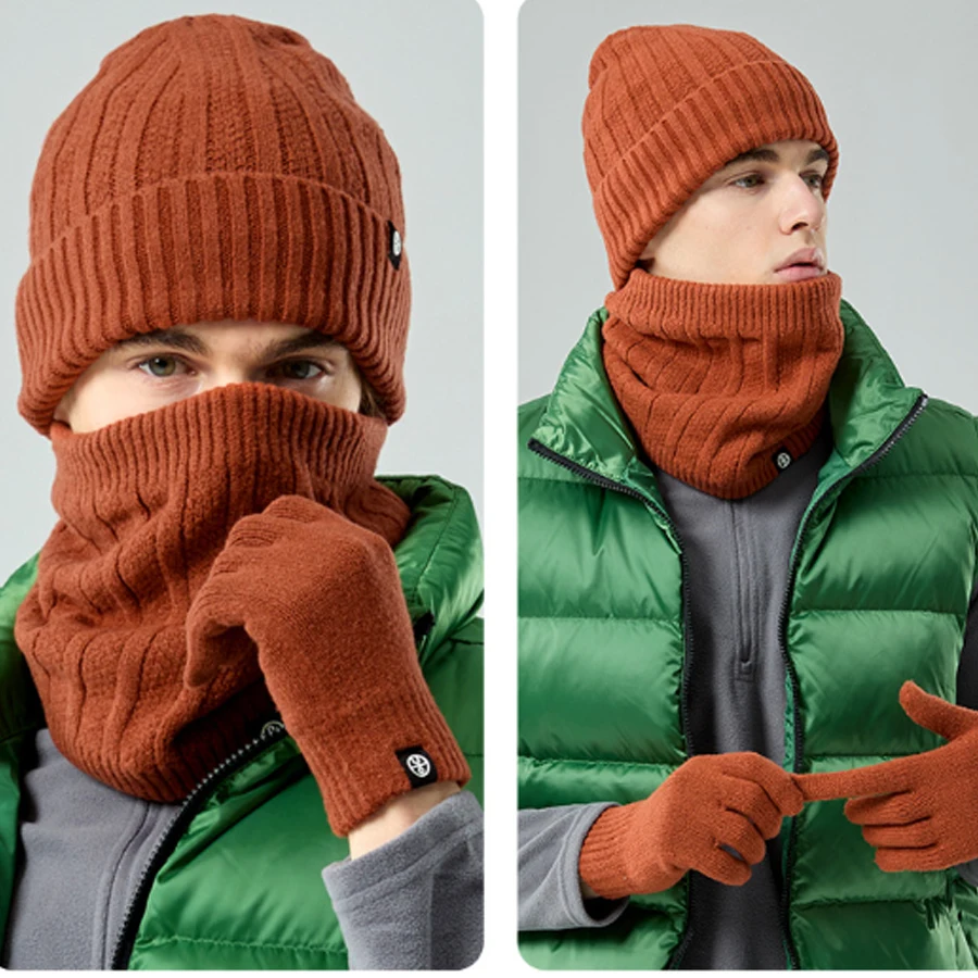 3pcs-set-beanies-hats-snood-gloves-knitting-winter-hat-for-women-men-solid-color