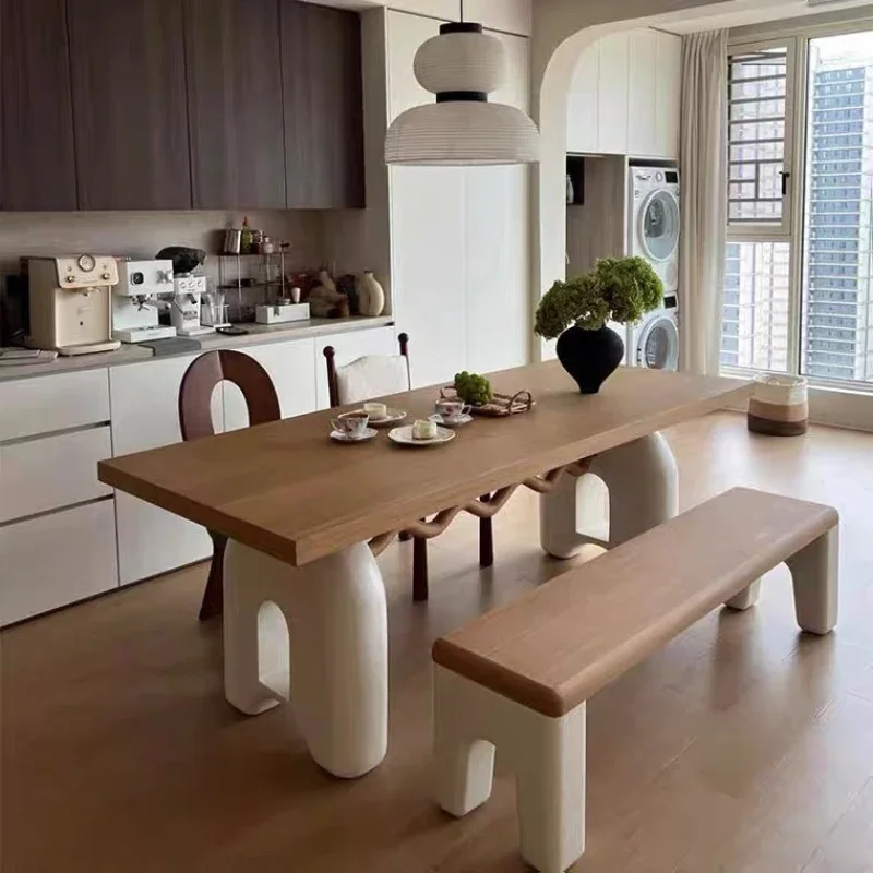 B Poker Dressing Coffee Vintage Dining Table Solid Wood Modern Console Elegant Table Simple Tafel Dining Room Furniture