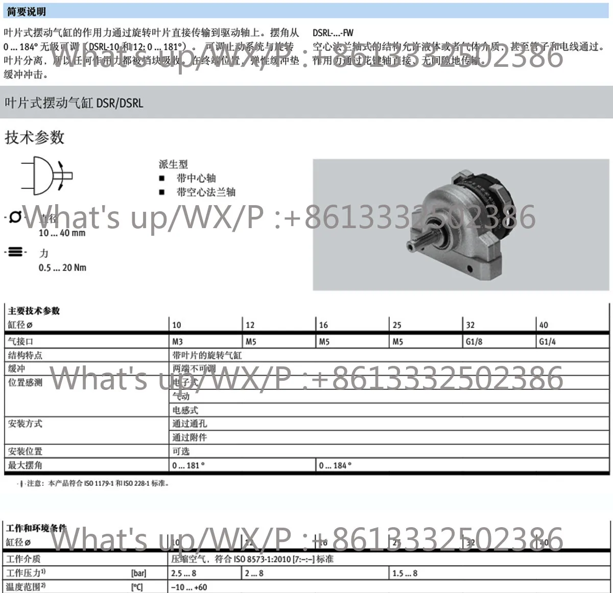 Swing Driver DSR·16·25·32 - 40 - 180 - P 11912 11911 13467 Quality Assurance