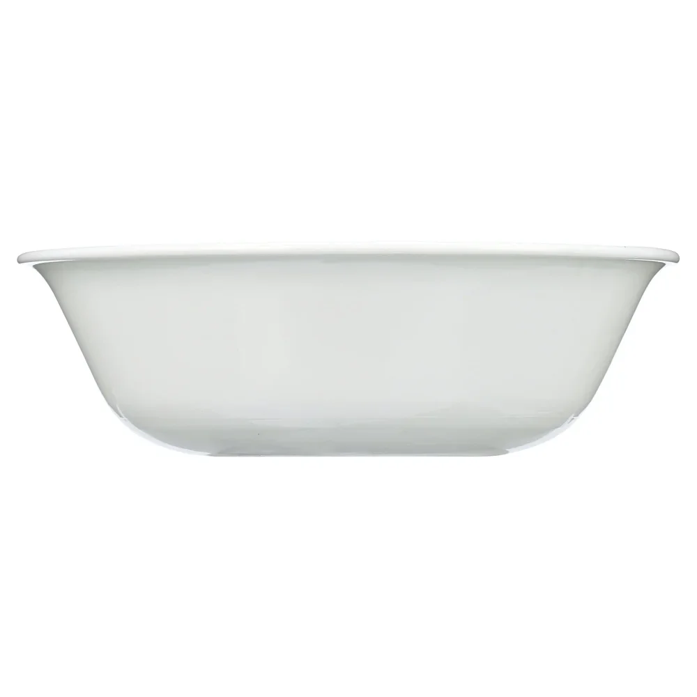 Madeline Embossed White Soup Cereal Bowls Lightweight Microwave Dishwasher Safe Triple Layer Strong Chip Crack Resistant