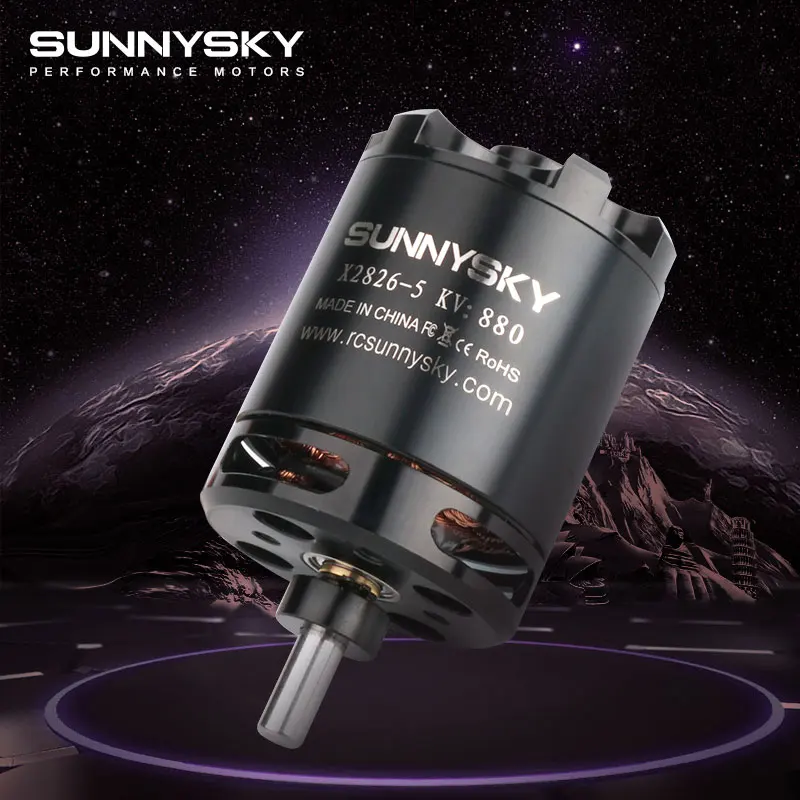 SunnySky X2826 KV550/KV740/KV880/KV1080 Brushless Motors for RC Drone 40E 3D Fixed Wing Glider Airplane Helicopter