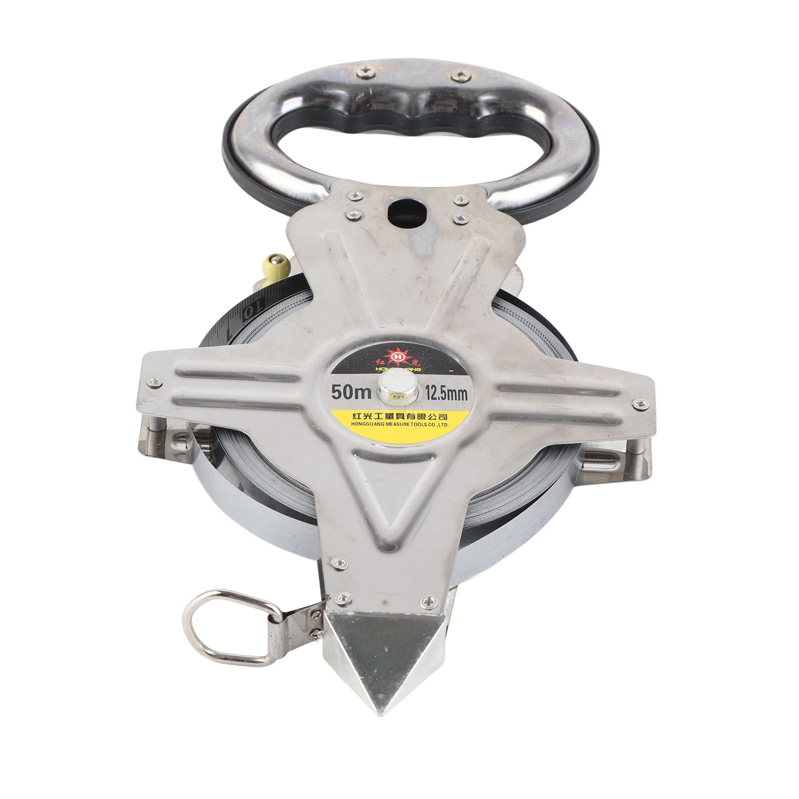 

50m Steel Tape Measure Steel Tape Measure 50m 164ft Ergonomic Handle Portable Stainless Steel Measuring Tape for Site Survey