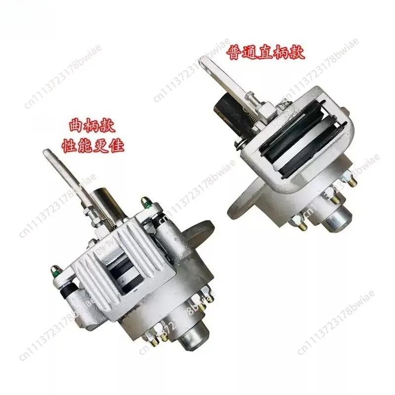 Trailer Disc Brake Assembly with Mechanical Cable Actuation - Fits Straight & Semi Axles, Includes Caliper & 5x114.3 Hub
