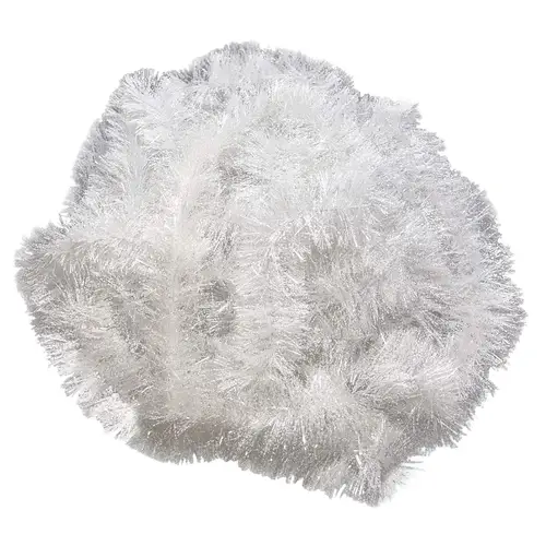 인공 크리스마스 화환, 크리스마스 틴셀 화환 장식, 와이어 크리스마스 