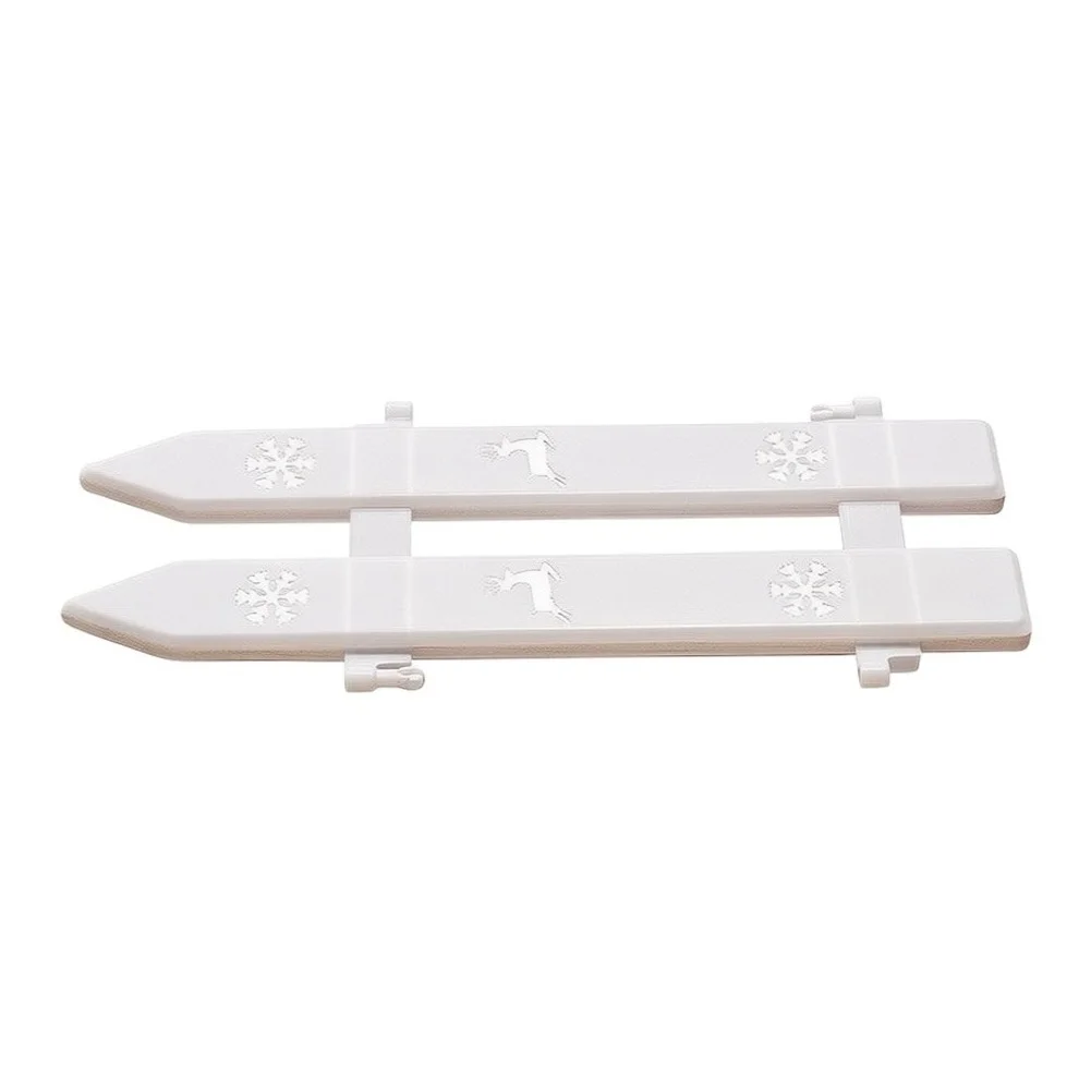 Plastic For Lawn Border Fence 40 pcs for Christmas Tree Area White 11x30cm Garden Yard Holiday Decor Snap Together