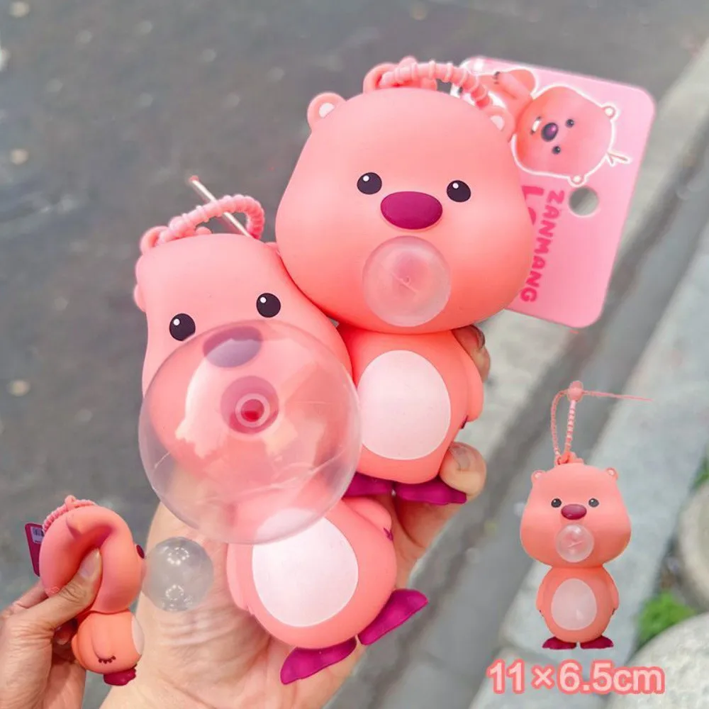 لعبة كابيبارا الإسفنجية ذات النفخ الفقاعي المزدوجة لتخفيف التوتر كمتعة سلسلة مفاتيح لتخفيف الضغط.