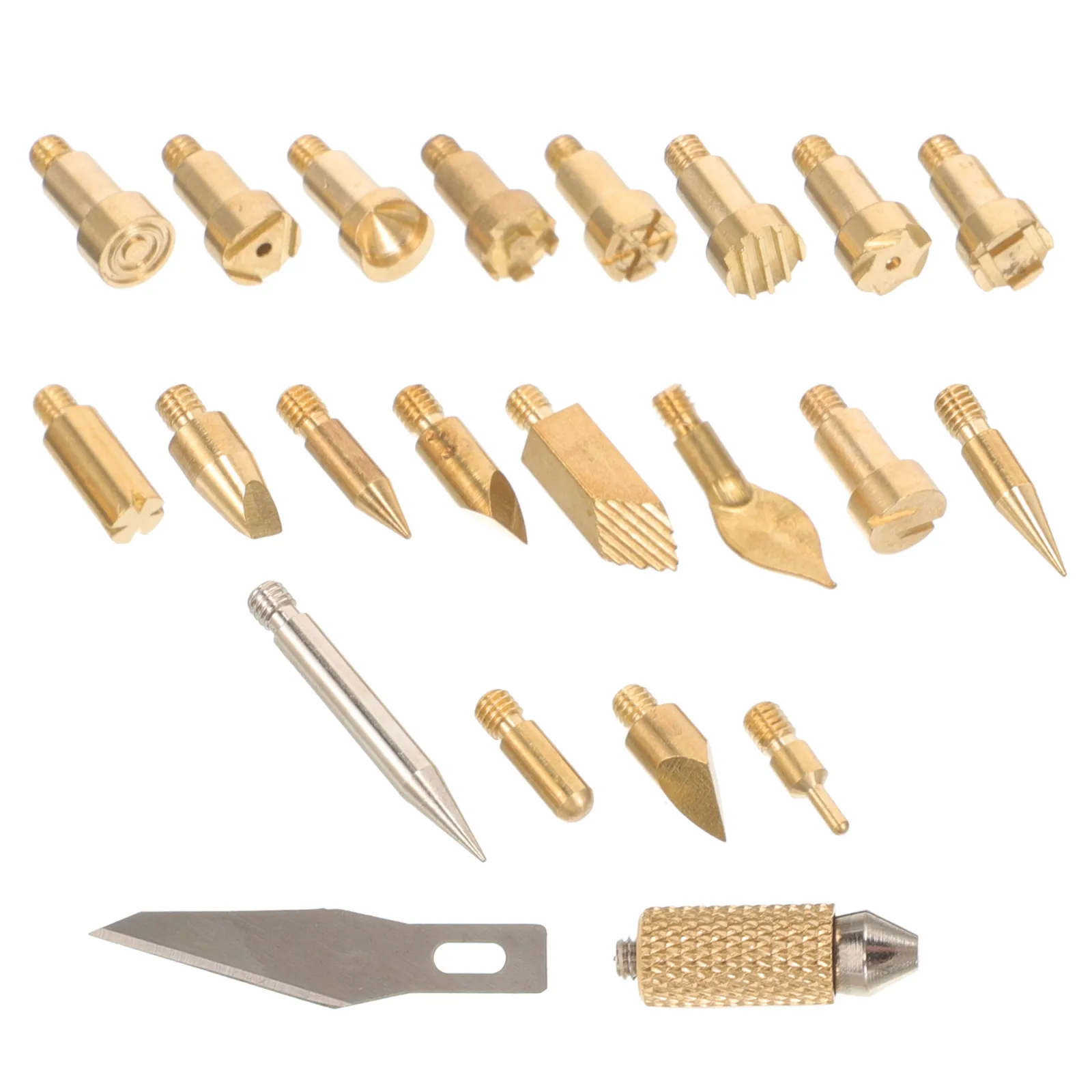 

22pcs Pyrography Tips Replacement Wood Burning Tool Metal Nibs Woodworking Burner Pen Fine Line Head For Wood Art