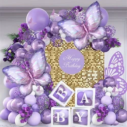129pcs Butterfly Garland Set, Perfect for Birthday Parties, Proposal Parties, Family Gatherings, Indoor and Outdoor Decorations