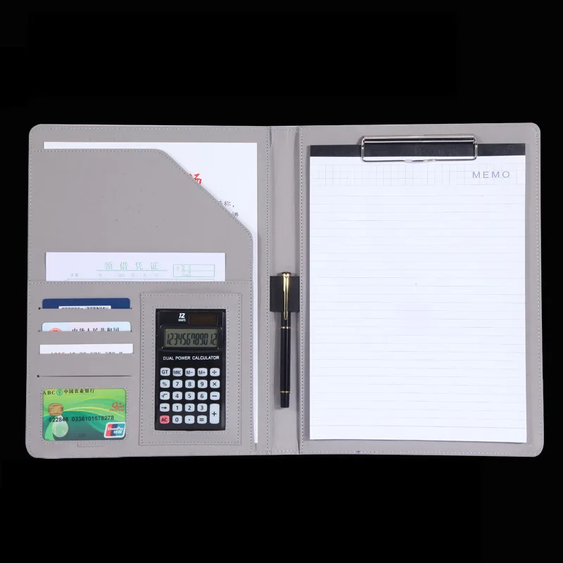 

Business office supplies can at any time take notes folder Multi-function portable folder with a calculator