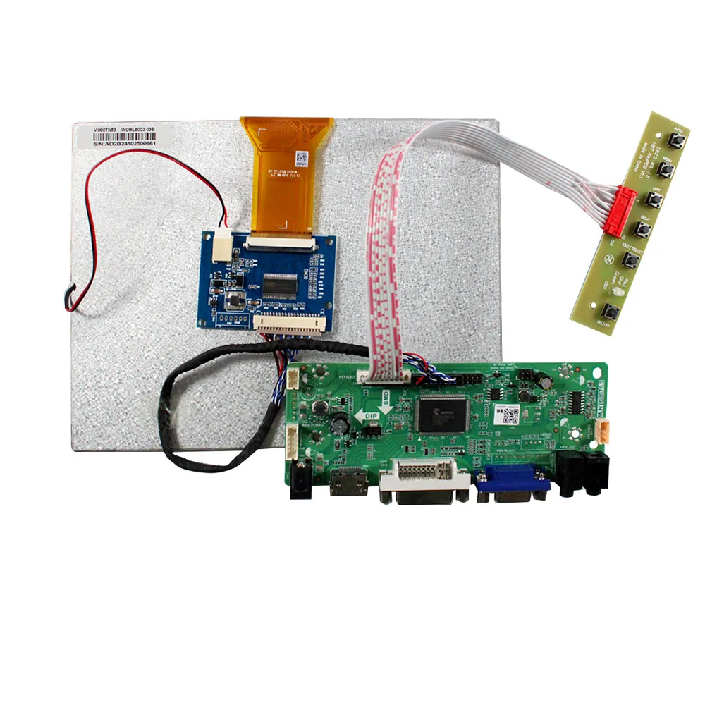 HD MI DVI VGA LCD Controller Board 8inch EJ080NA-05A 800X600 LCD Screen