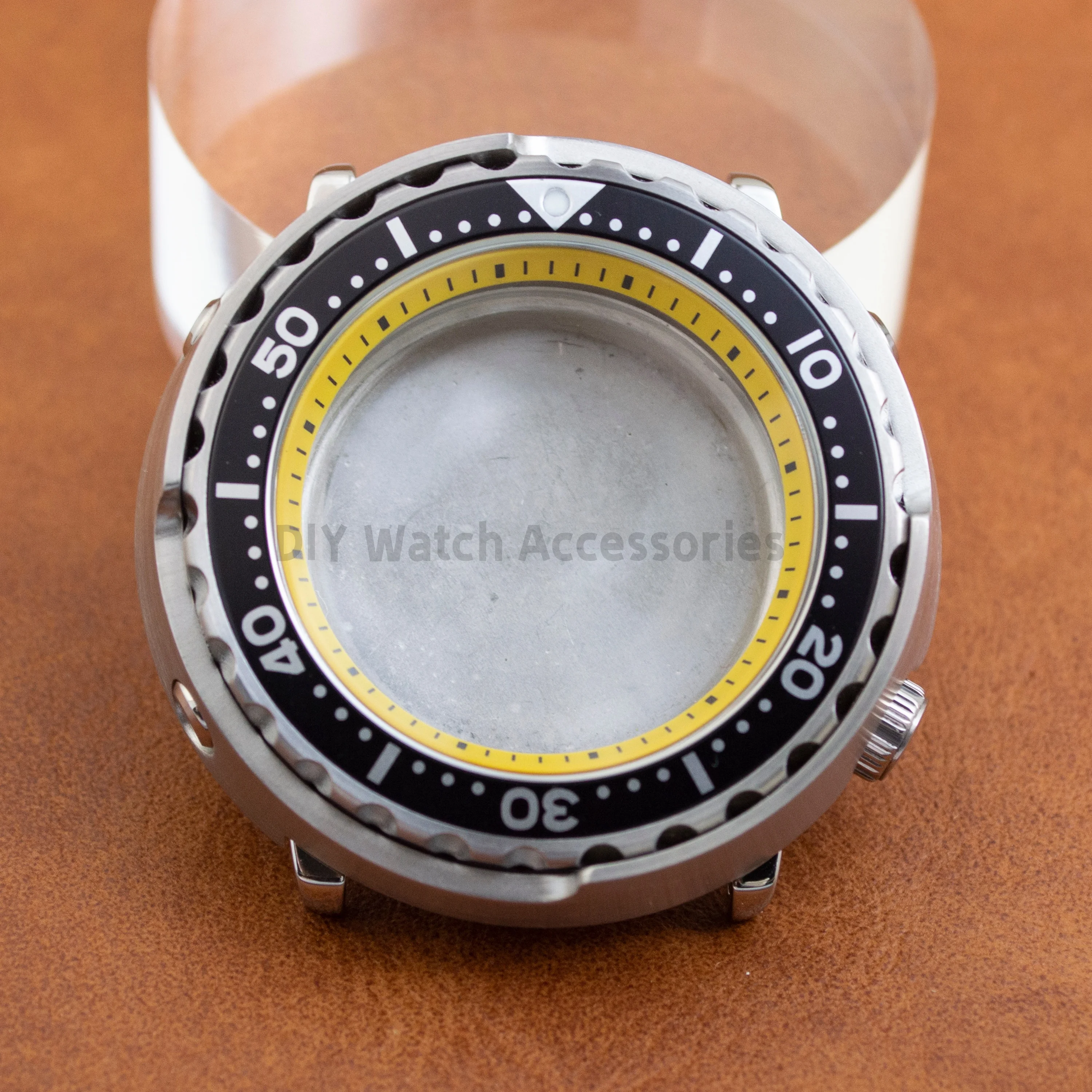 

For Tuna Canned Case 47mm Watch Case Sapphire glass Diving watch case fits NH35/NH36 Automatic Movement Tuna Watch Cases