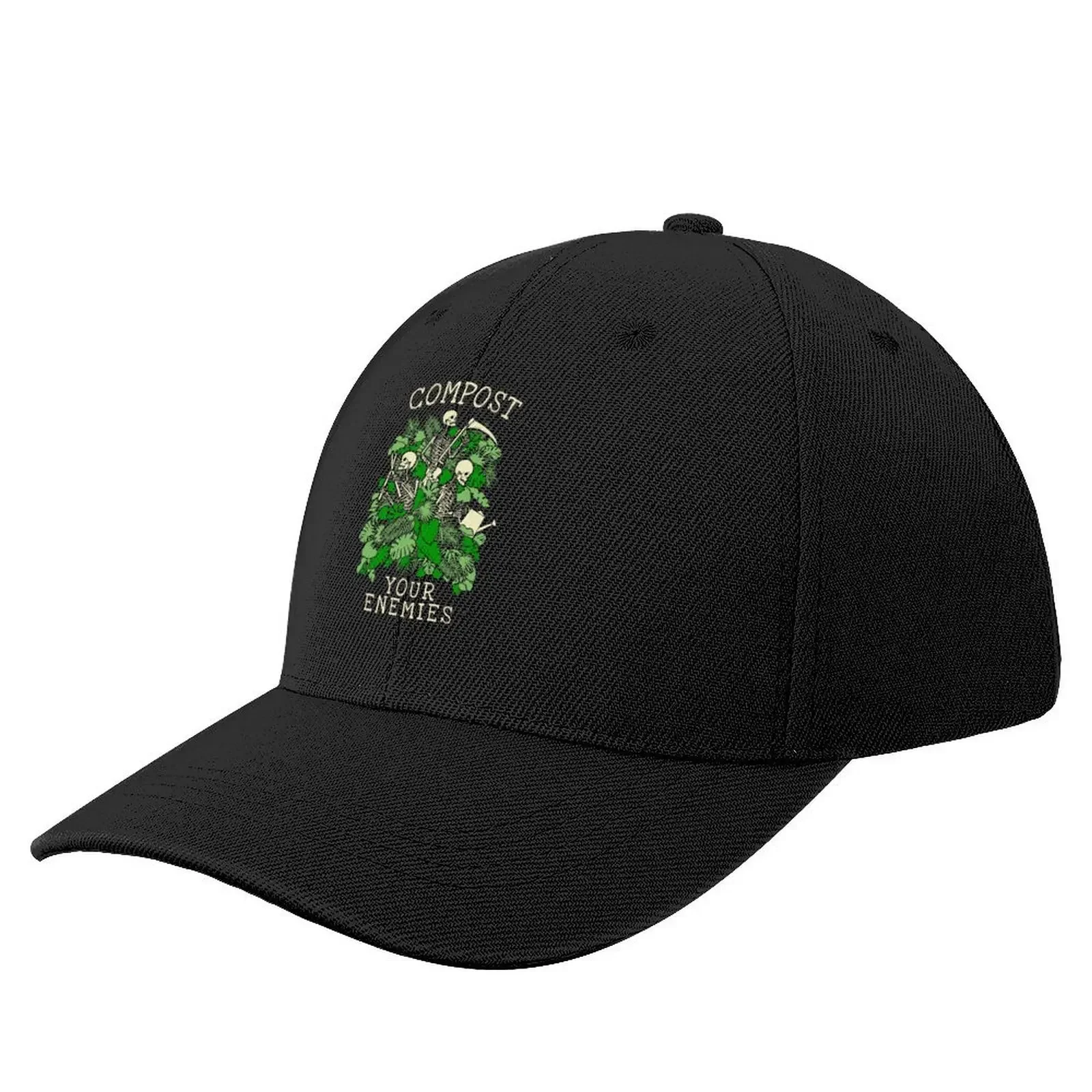 

Compost Your Enemies Funny Gardening Goth Skeleton Gardener Baseball Cap New Hat tactical cap party Hat For Women 2025 Men's
