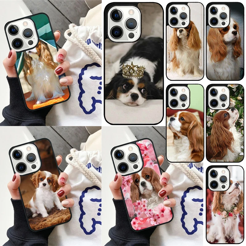 Cavalier King Charles Spaniel Cover For iPhone 16 13 14 15 Pro Max 12 Mini 11 15 Pro Max 6 7 8 Plus Max SE 2020 Phone Case