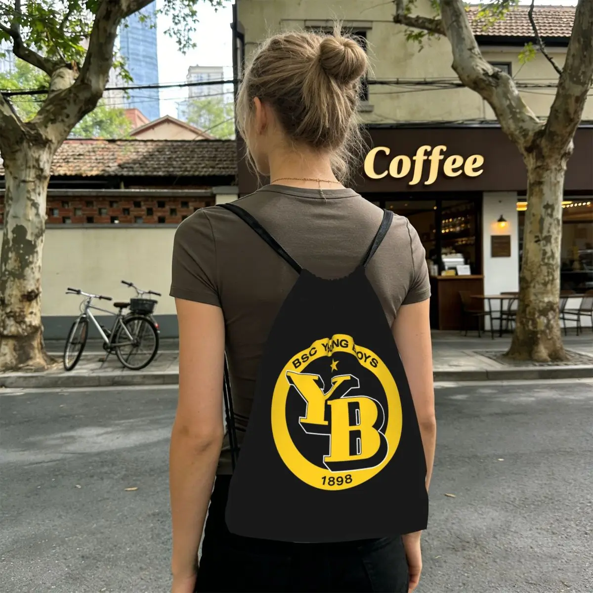 BSC Young Boys Swiss Football Sports Fans Bern Switzerland Backpacks Multi-function Drawstring Bags Shoes Bag Book Bags
