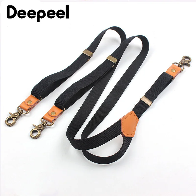 1pc 2*110cm Men's Suspender Y-Type 3 Clips Sanp Buckles Suspenders Retro Hook Decoration Male Jockstrap with Suit Trousers