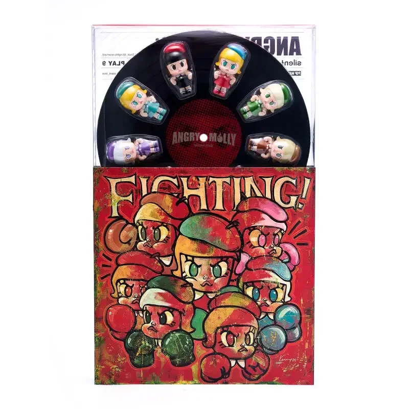 POP MART Angry Molly Mini Figure Set Long Play 9 Blind Box