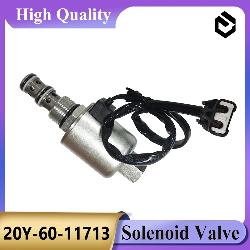 Solenoid Valve 20Y-60-11713 20Y6011713 for Komatsu Engine 6D95 PC200-5 Excavator Parts