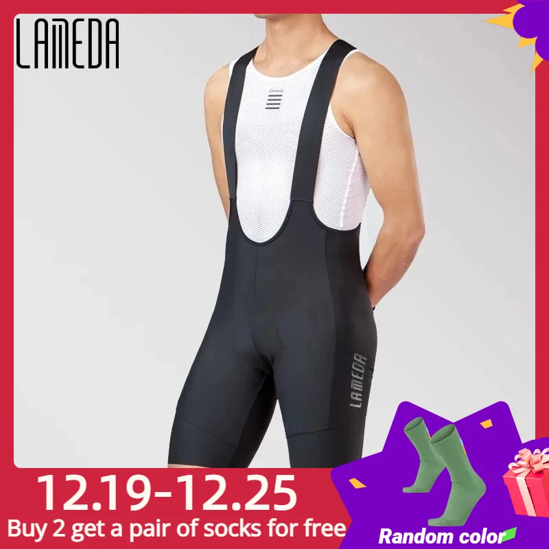 Lameda Cycling Bib Shorts Sweat-absorbent Men's Bicycle Shorts Quick-drying Summer Bike Clothes Professional Men Shorts