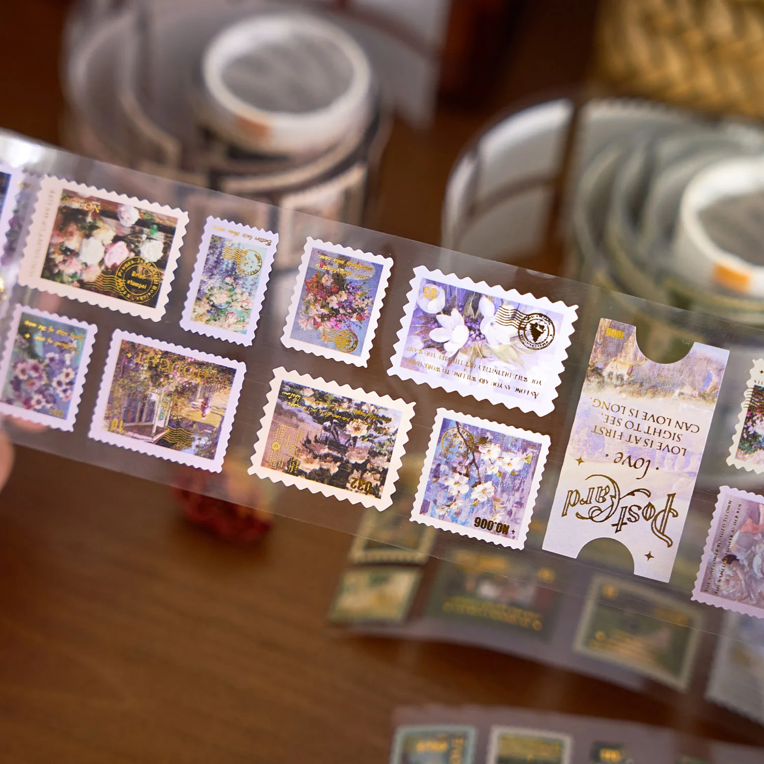 Ретро Ins штамп бронзовая лента блестящий стиль серия справочник DIY декоративный материал наклейки