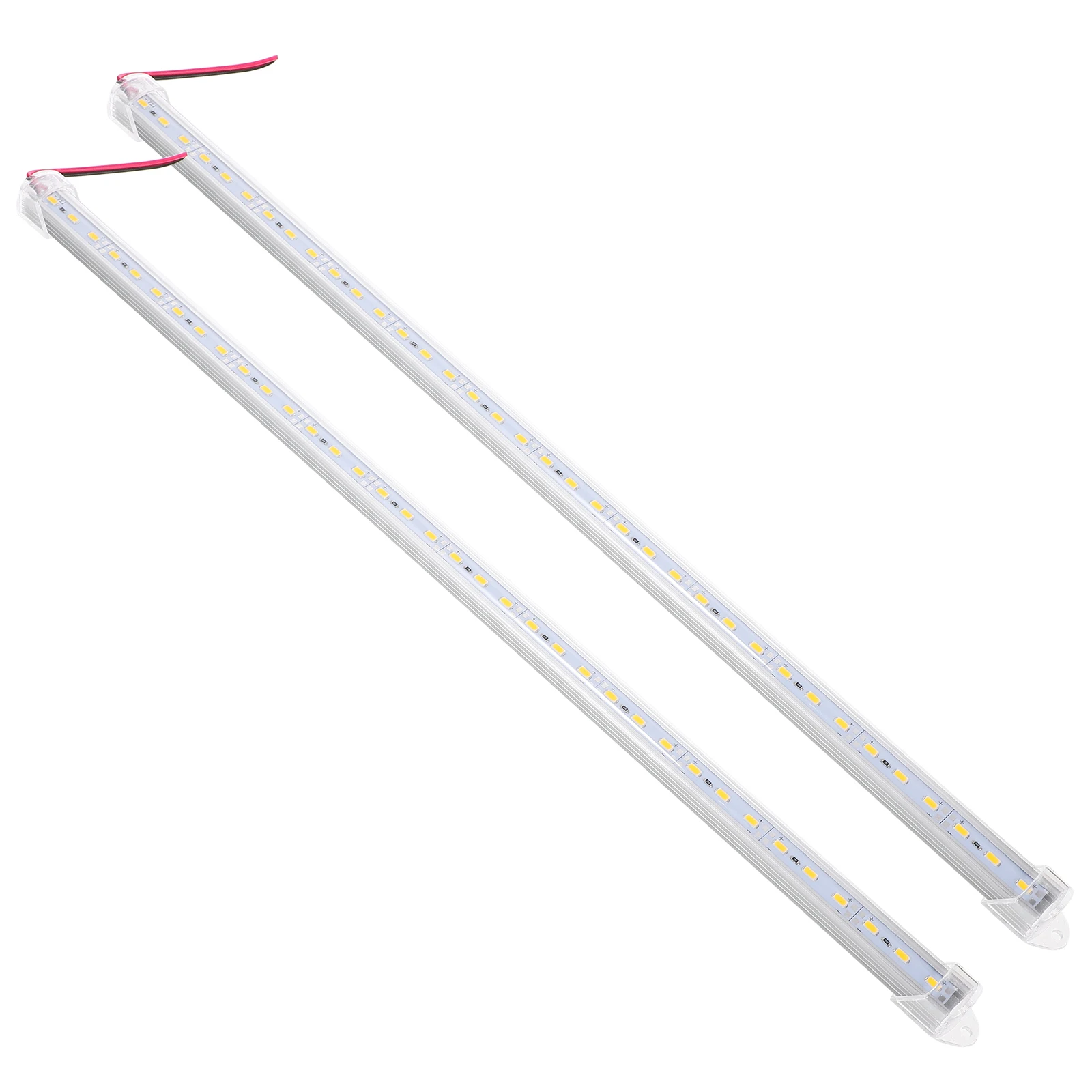 

2pcs Dc 12V 50Cm Warm White Rigid Led Strip Ip65 Waterproof 14. 36 Smd 5630 Aluminium Shell Long Lifespan Home Decoration