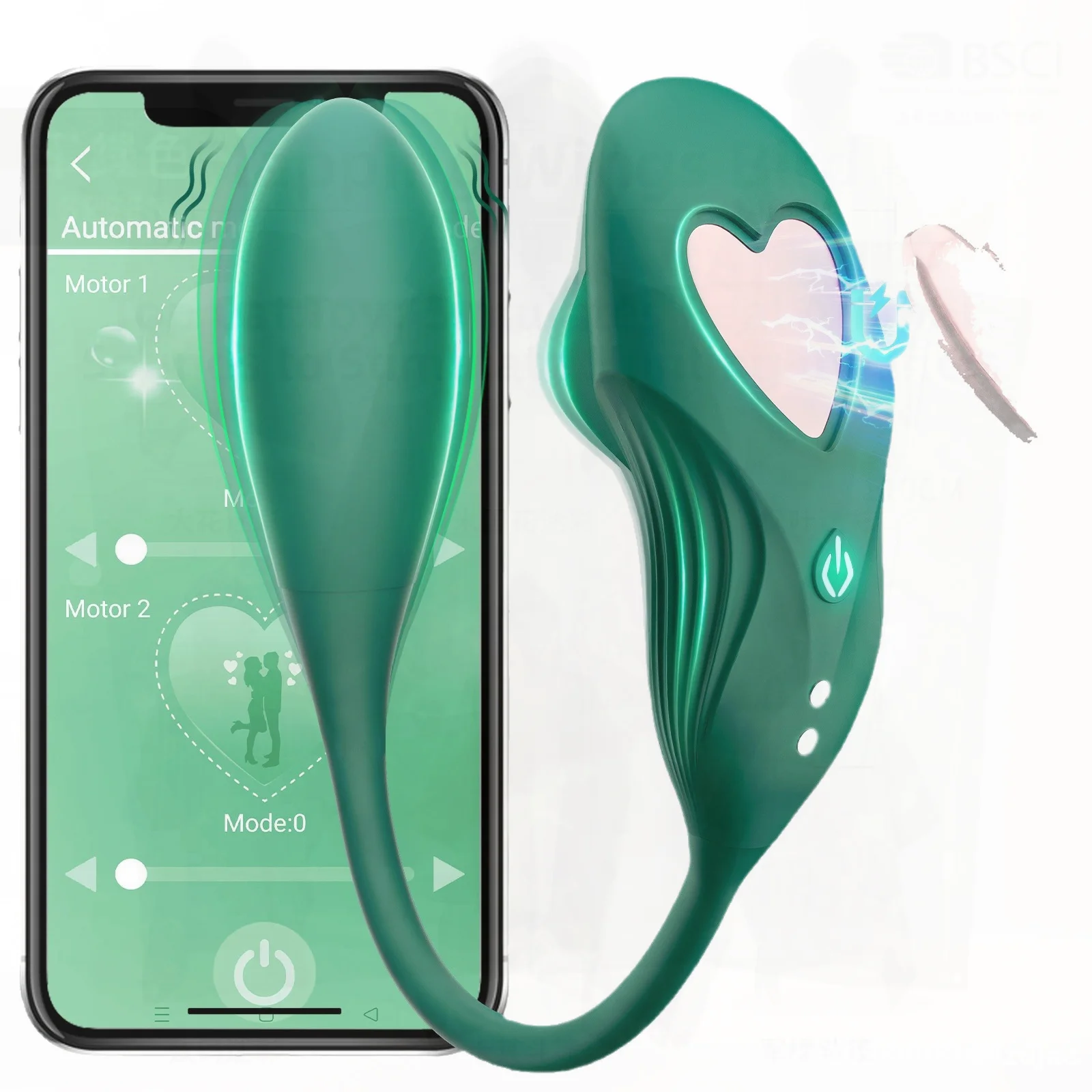 هزاز بوكو يمكن ارتداؤه للنساء - لعبة الغازلة التفاعلية مع 10 ترددات من السيليكون أداة استمناء صغيرة للبالغين