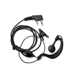 2ピントランシーバーヘッドセット有線双方向アマチュア無線イヤーピースbaofeng BF-888S UV5Rトランシーバー992 earwear