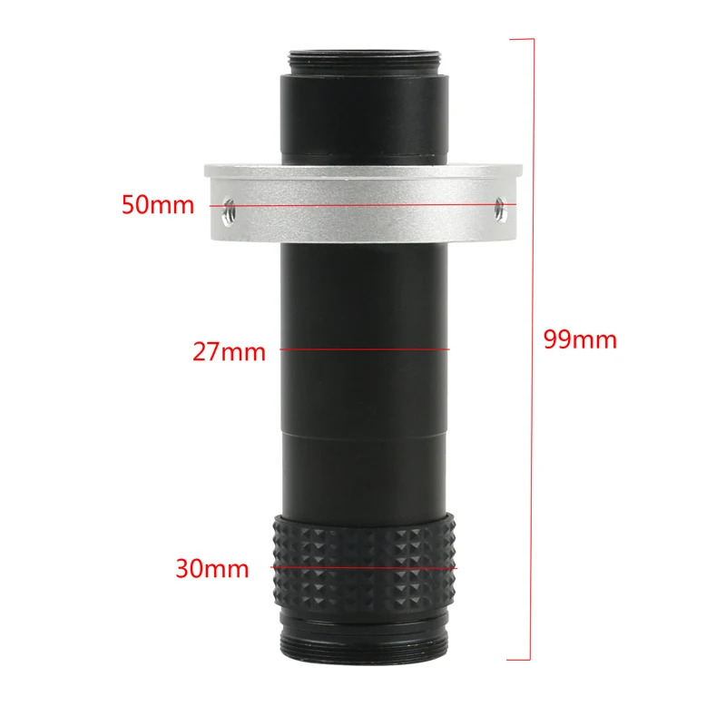 100X 130X 180X 200X 300X 500X Adjustable Continuous Zoom C Mount Optical Lens For HDMI VGA USB Industry Video Microscope Camera