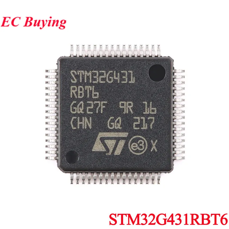 5Pcs/1pc STM32G431RBT6 STM32G431 STM32G STM32 G431RBT6 STM32G431RB LQFP-64 ARM Cortex-M4 32-bit Microcontroller MCU IC