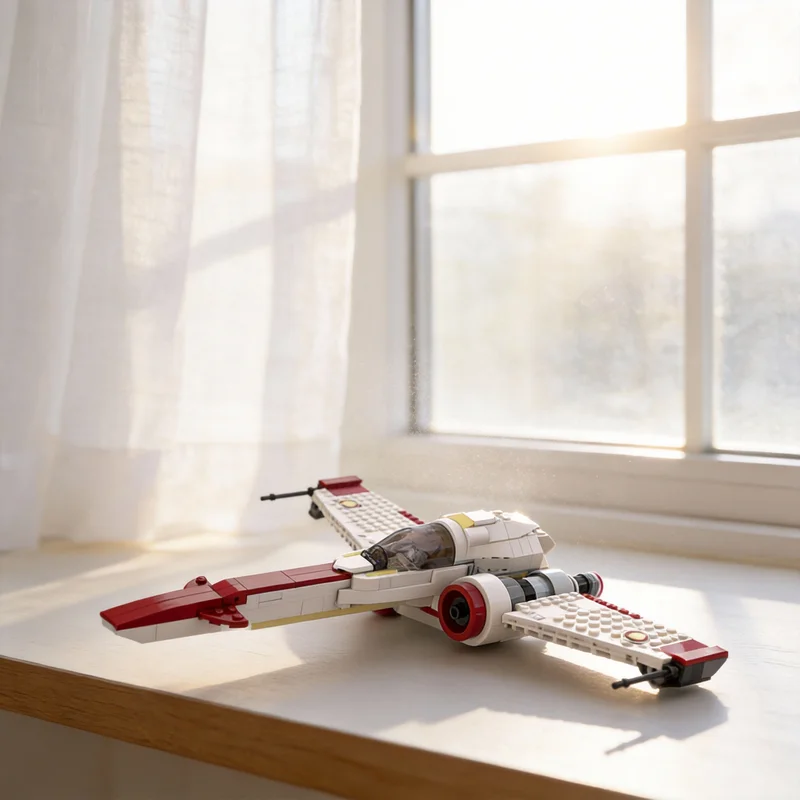 345pcs MOC Clone Z Headhunter Starfighter Alternate Star Battle Model Building Blocks Room Decor, Home Decor Display Model Gift