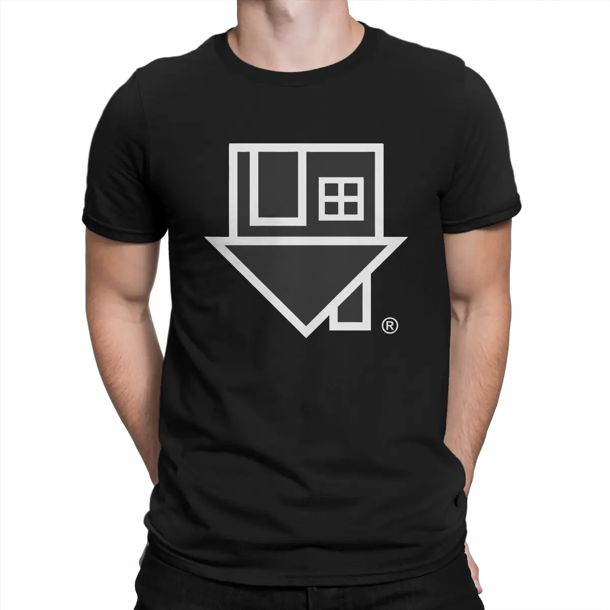 Camiseta masculina de logotipo branco, The NBHD Neighborhood Crewneck Tops, 100% algodão, engraçado, qualidade superior, presentes de aniversário