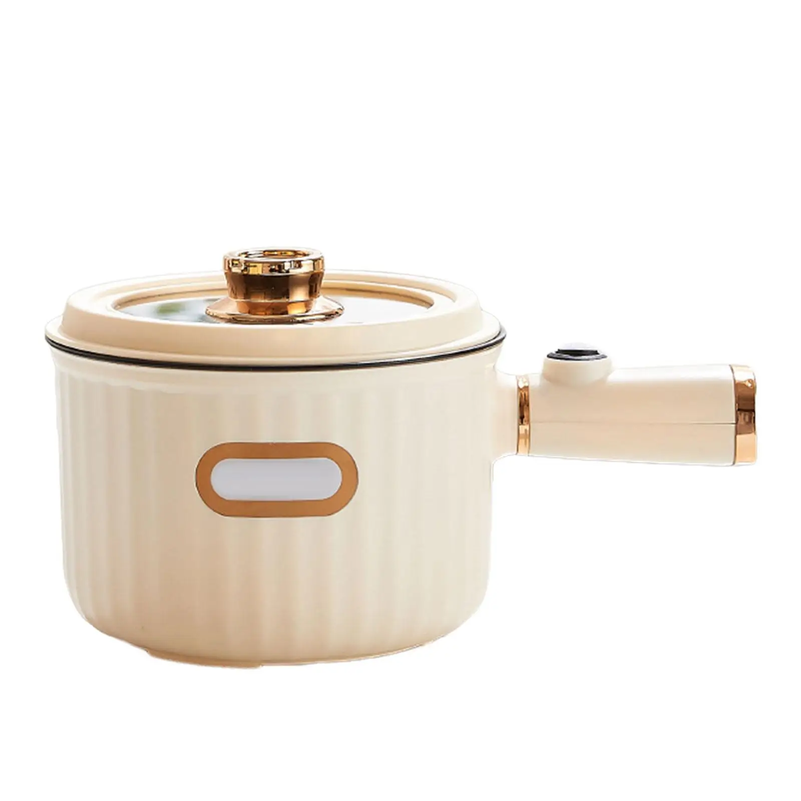 Elektrischer Kochtopf, 1,6 l, Haushalts-Elektroherd, Mehrzweck-Antihaft-Elektropfanne für Haferflocken, Nudeln, Ramen