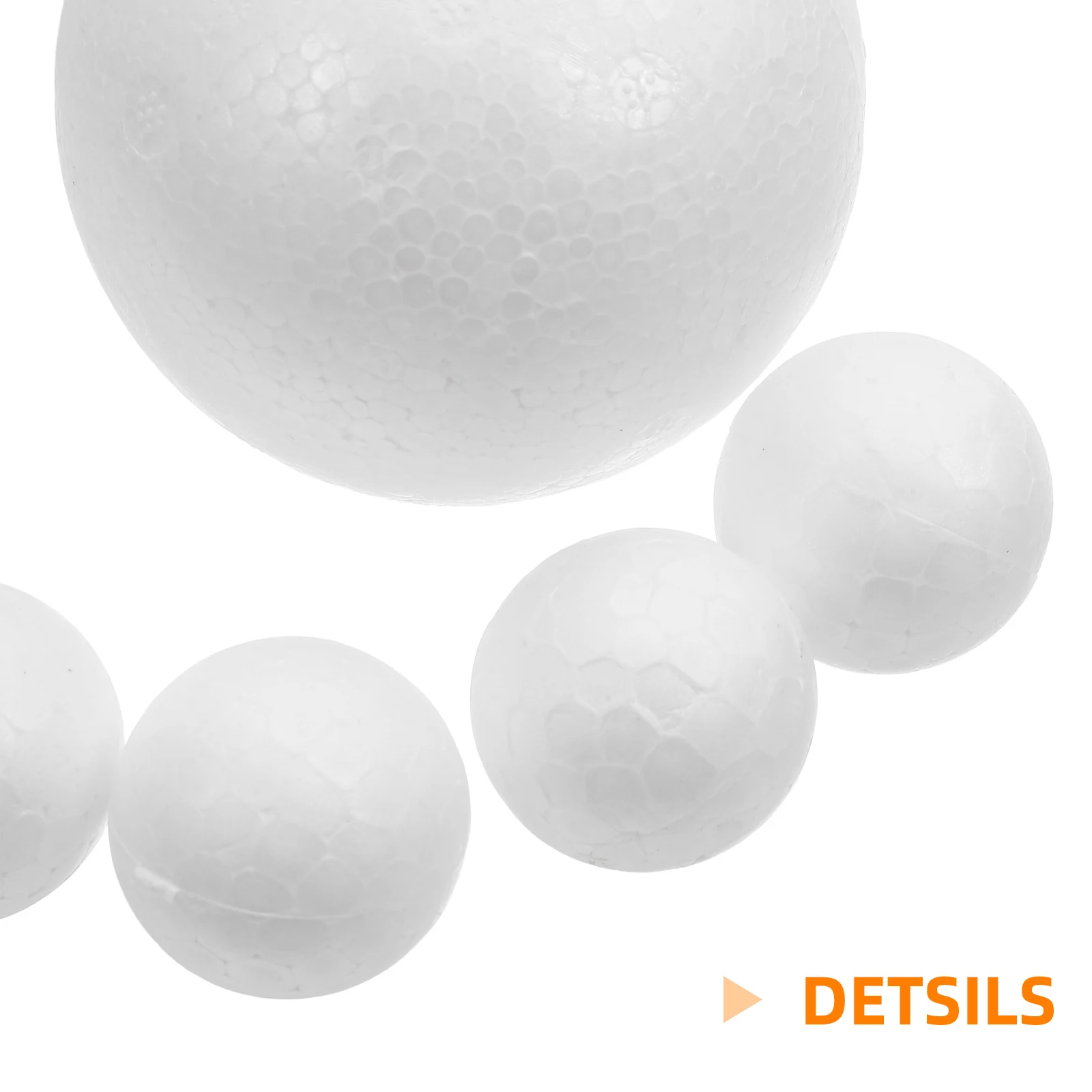 175 قطعة من كرات الإسفنج الحرفية المستديرة، لوازم فنية للعطلات متعددة الاستخدامات، زينة عيد الميلاد، لوحة للأطفال، مشاريع مدرسية منزلية ذاتية الصنع #4