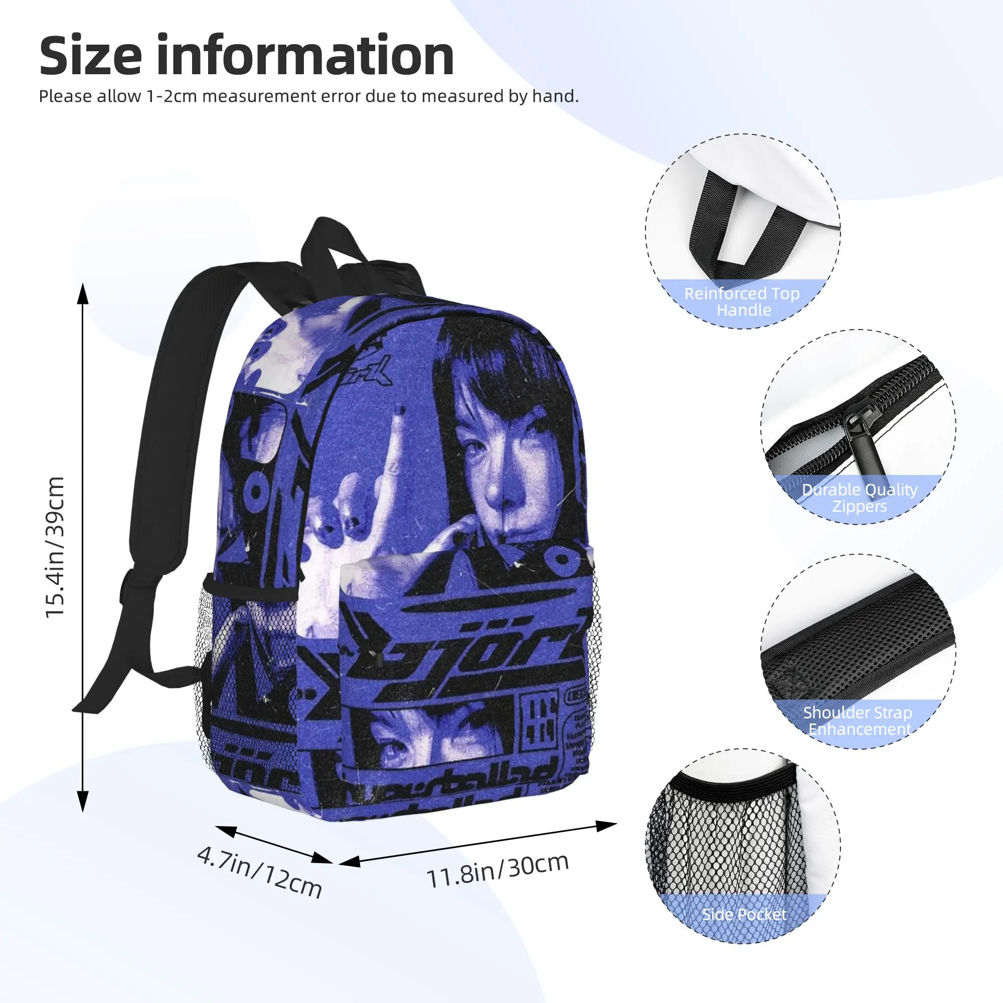 Bjork Army of Me Aphex Twin Backpack Hot Sale Daypack Large Capacity Boys Girls BookBag Shoulder Bags for Men Women School Bag