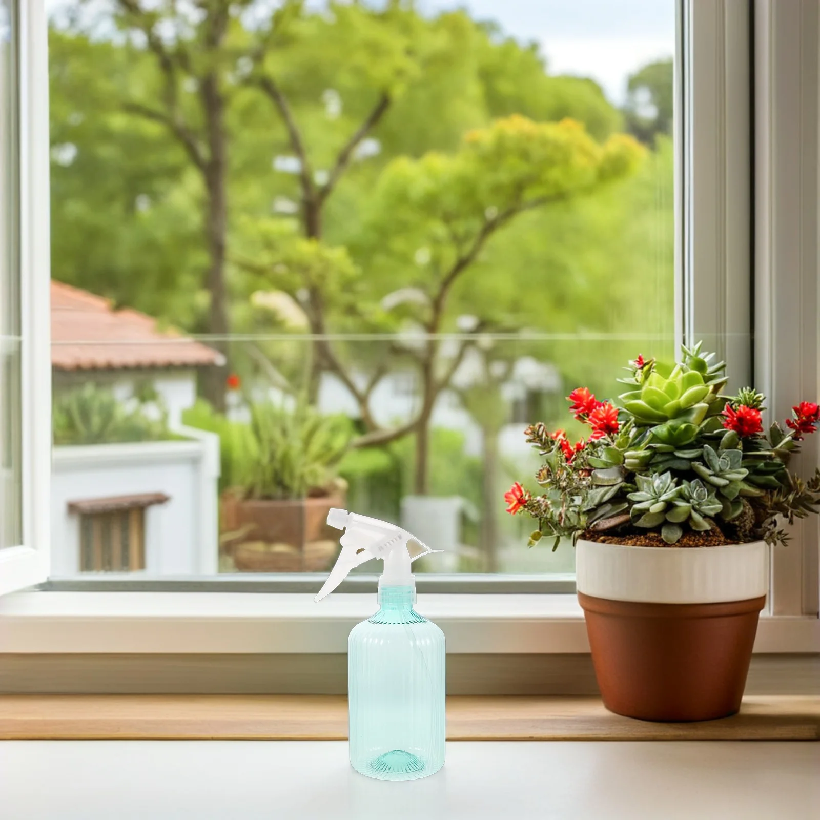 

500Ml Watering Can Roman Column Design Ergonomic Handle Fine Mist Spray Indoor Plants Bonsai Flowers Gardening Sprayer