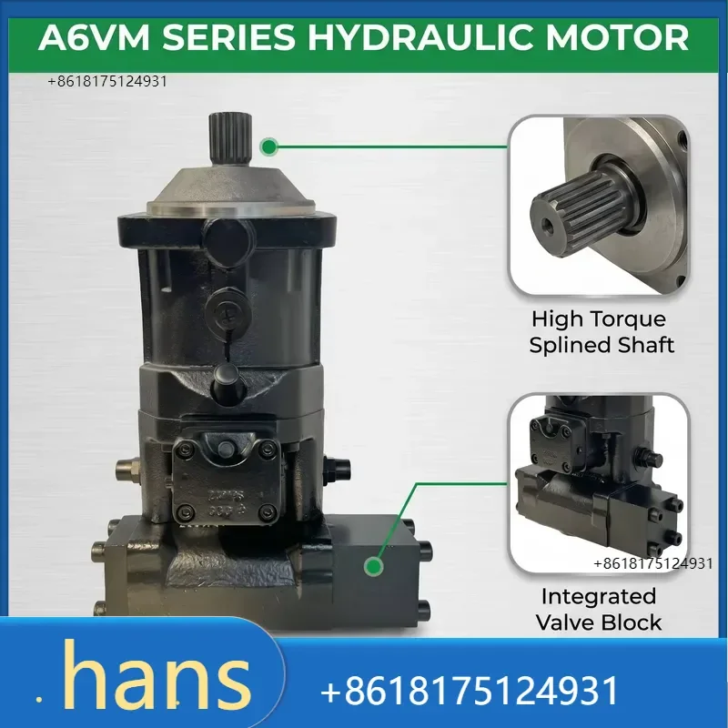 2026 Factory Direct Sales Hydraulic Variable Motor A6VM107 A6VM160 A6VM200 for Excavator Track Drive and Drilling Rig