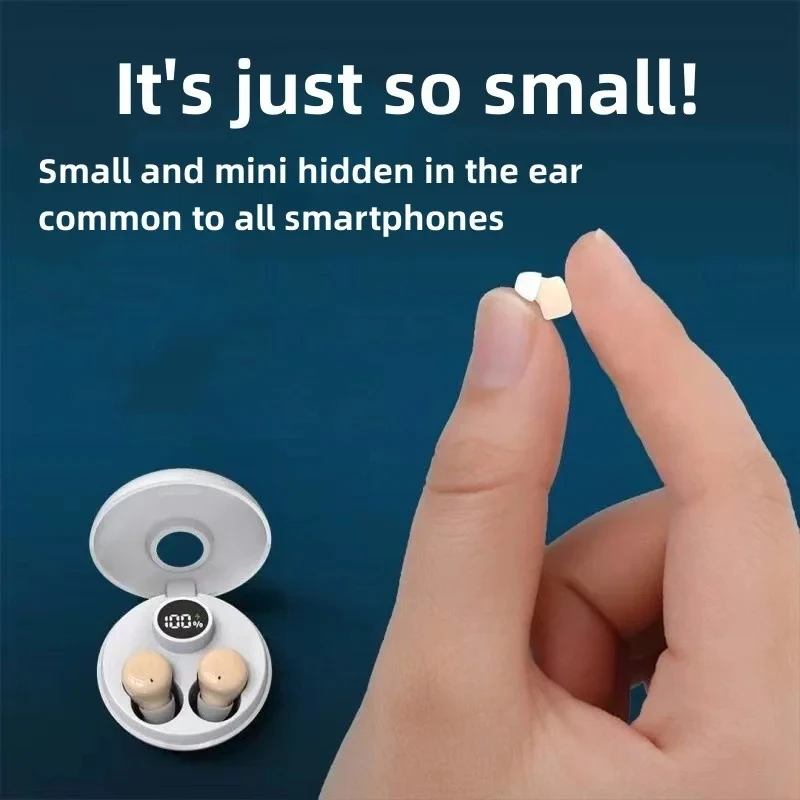 

Bluetooth-наушники беспроводные с шумоподавлением, ультрамаленькие, невидимые