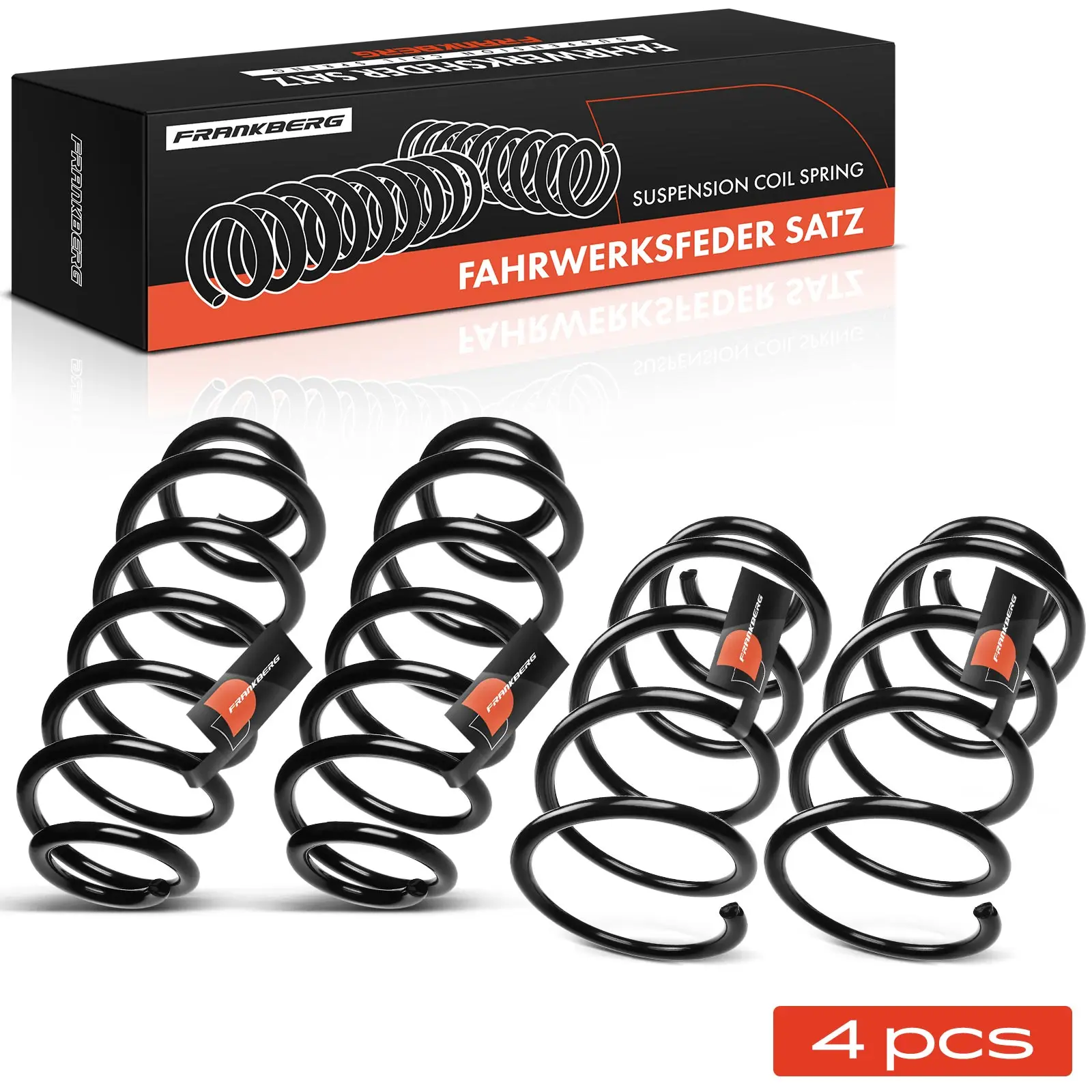 Frankberg 4x ressorts de châssis essieu avant essieu arrière pour Audi TT 8N3 1.8L 1998-2006 RH3246 RH6601
