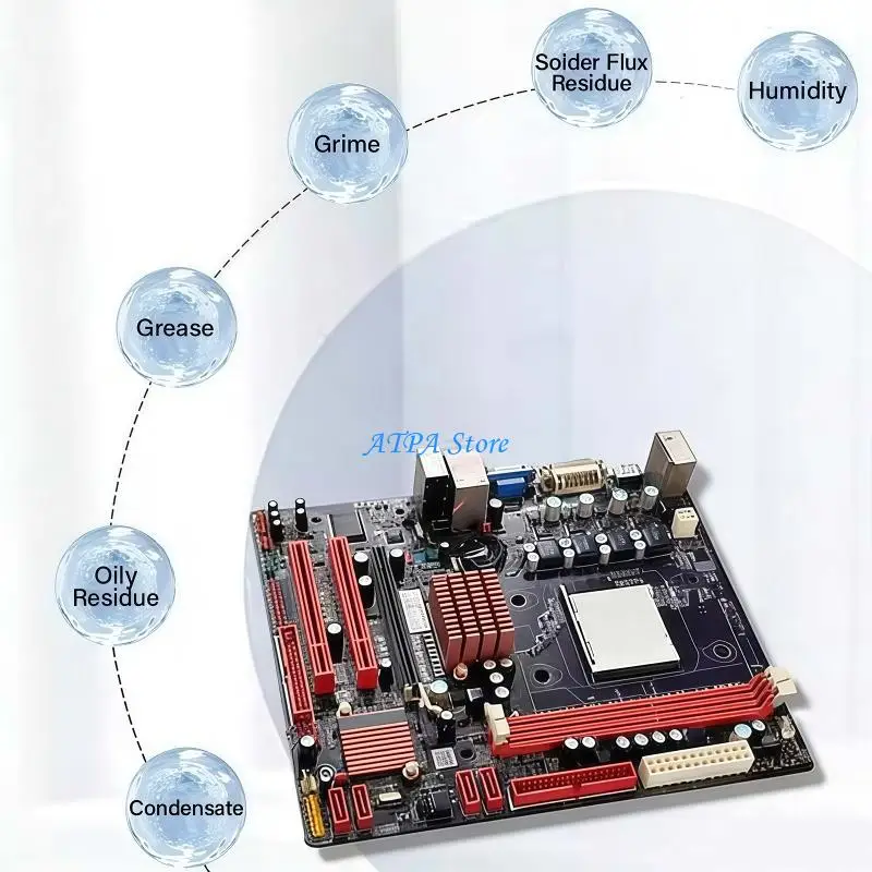 U13C Contact Cleaner for Circuit Board Dust and Oil Buildup, Electronics Bottle for Contact Point and Control Board Maintenance