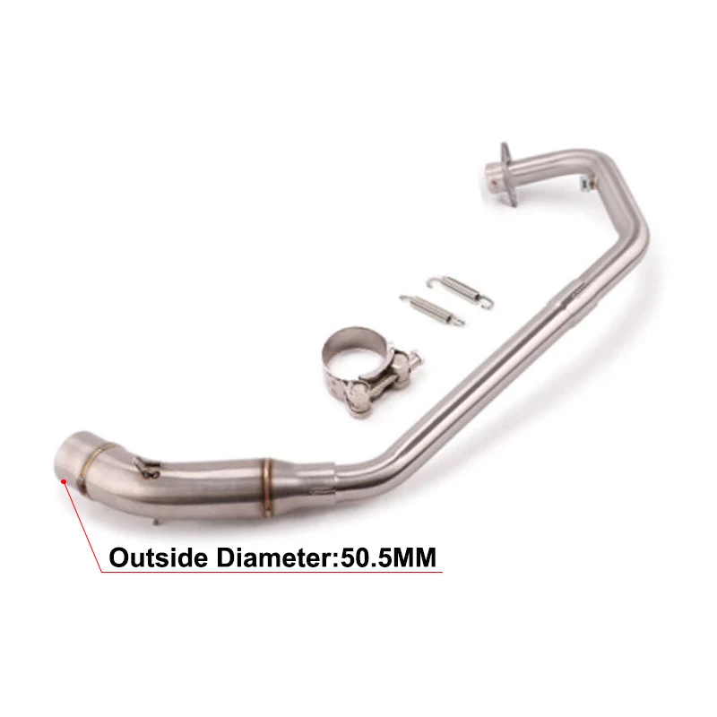 Slip On For Honda CBR125 CBR125R CB125R CBR 125 2017 - 2021 Motorcycle Exhaust Modified Front Link Pipe Moto Escape Moto Systems