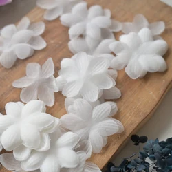 100PCS/Pack .5CM Organza Petals DIY 3D Flower. Handmade Decorative Flower Pieces Wedding Dress Veil Accessories RS24500