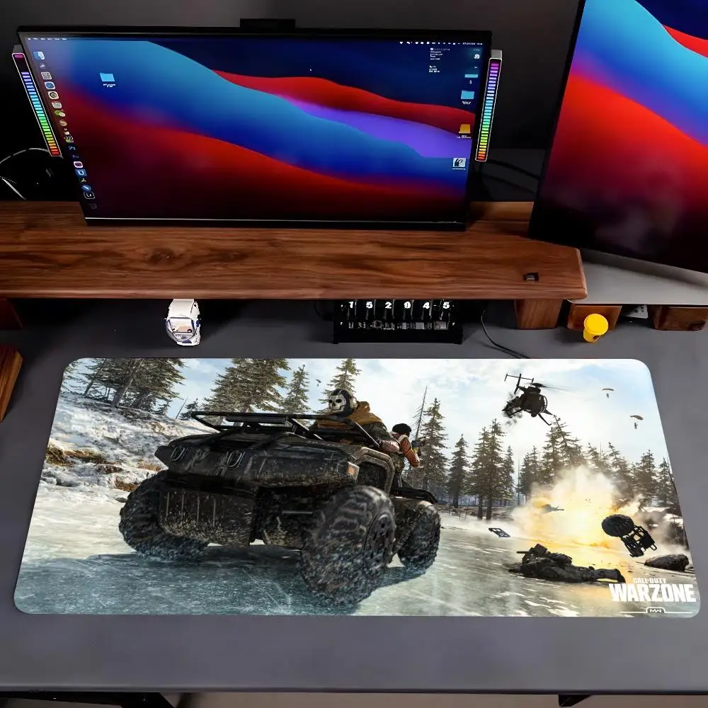 Call of Duty Warzone Mouse Pad Cartoon Lockedge Large Gaming Pad Computer Gamer Keyboard Mouse Mat Desk Mousepad for PC Desk Pad