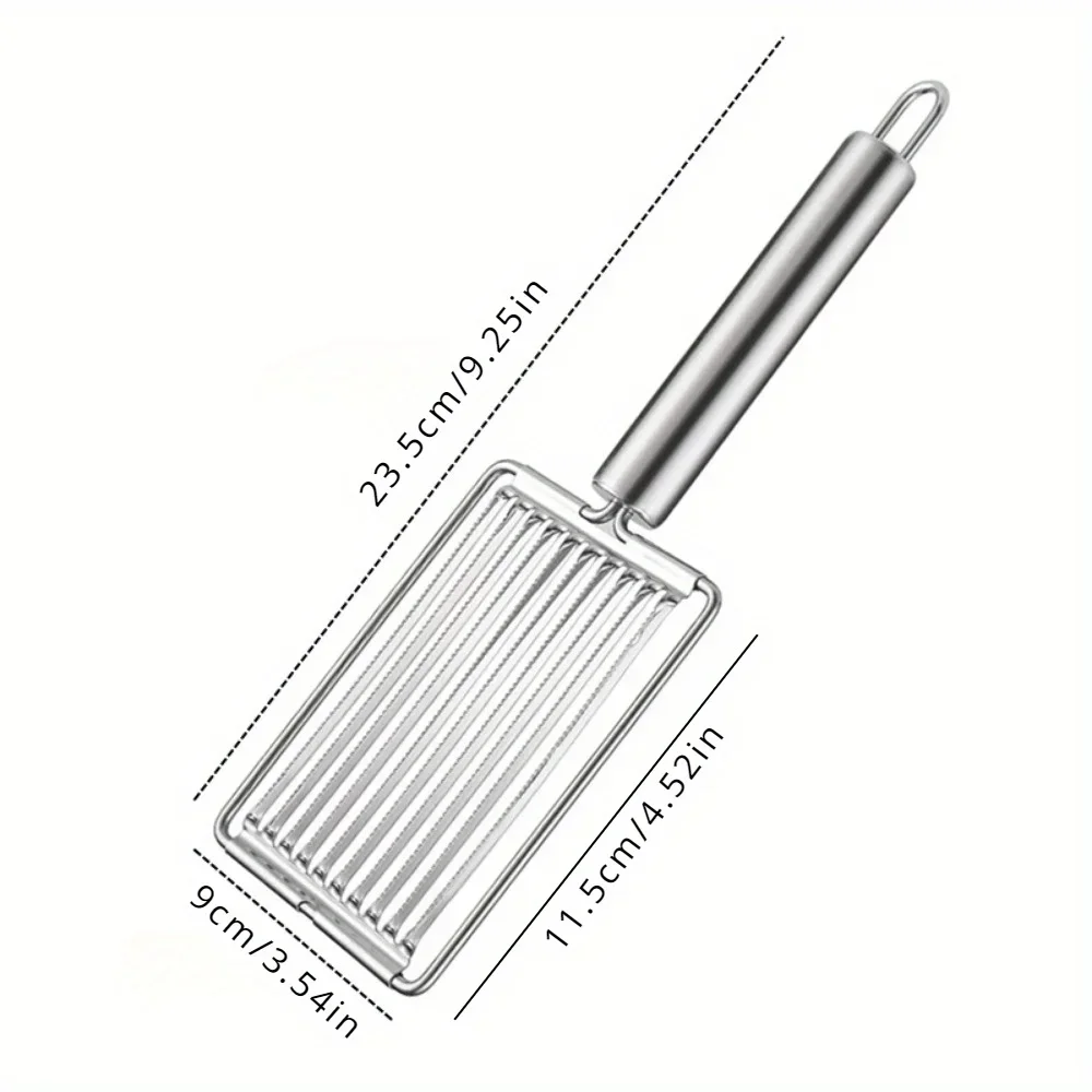 1 قطعة الفولاذ المقاوم للصدأ الطماطم البطاطس القطاعة دليل لحم الخنزير القاطع ملحقات المطبخ الإبداعية منتج أغذية الفاكهة الكيوي أداة