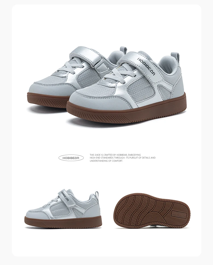 HOBIBEAR Kleinkinder-Schuhe mit breiter Zehenpartie, Klettverschluss, minimalistische Turnschuhe, leichte Wanderschuhe aus Kunstleder und Mesh – Detail 19