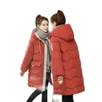 2026 Winter Women Jacket Coats Long Parkas Female Down Cotton Hooded Overcoat Thick Warm Jackets Windproof Casual Student Coat 5