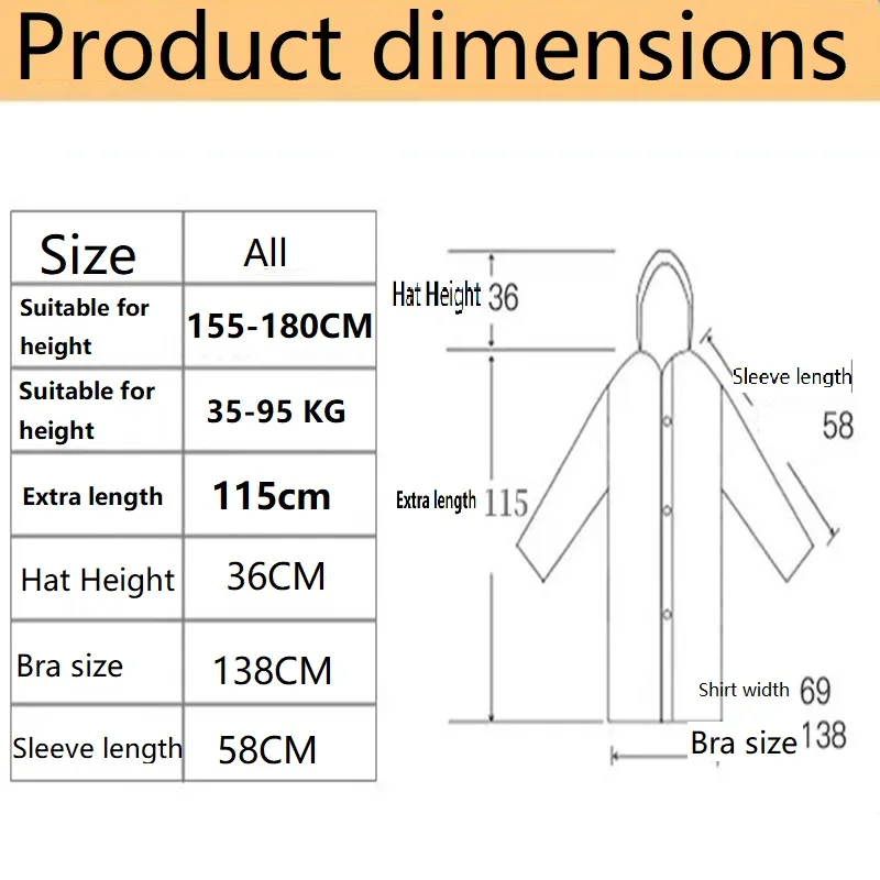 Rainwater Layers Waterproof Women's Raincoat Rain Cover Protection for Rainy Ponchos Folding Raincoat Trip Ponchos Waterproof