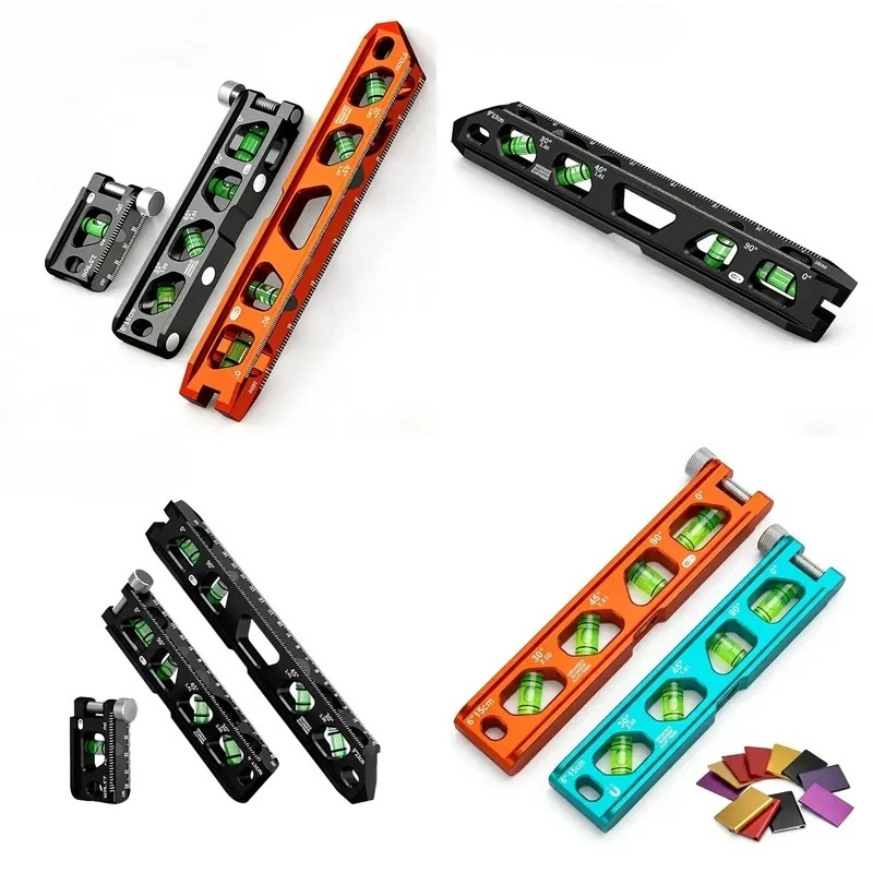 Bulk purchase of industrial-grade aluminum alloy level meters with strong magnets, suitable for multi-angle measurement