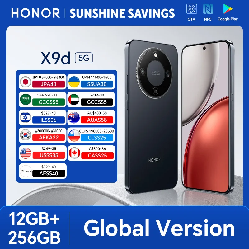 �y�Z�[�����zHONOR X9d 12GB+256GB �O���[�o���� 5G�X�}�[�g�t�H�� 6.79�C���` 120Hz AMOLED�X�N���[�� 108MP AI���C���J���� 8300mAh 66W�X�[�p�[�`���[�W���O